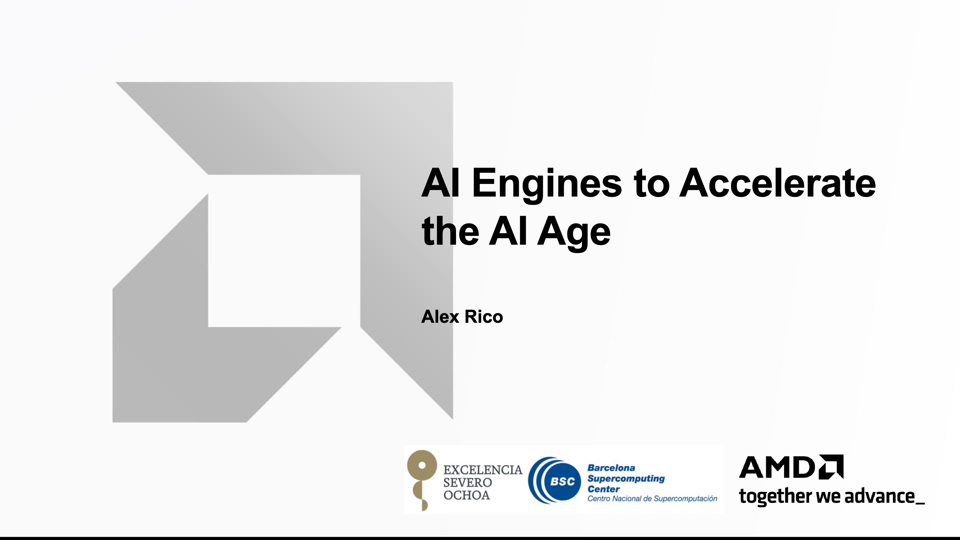 AI Engine Presentation at BSC